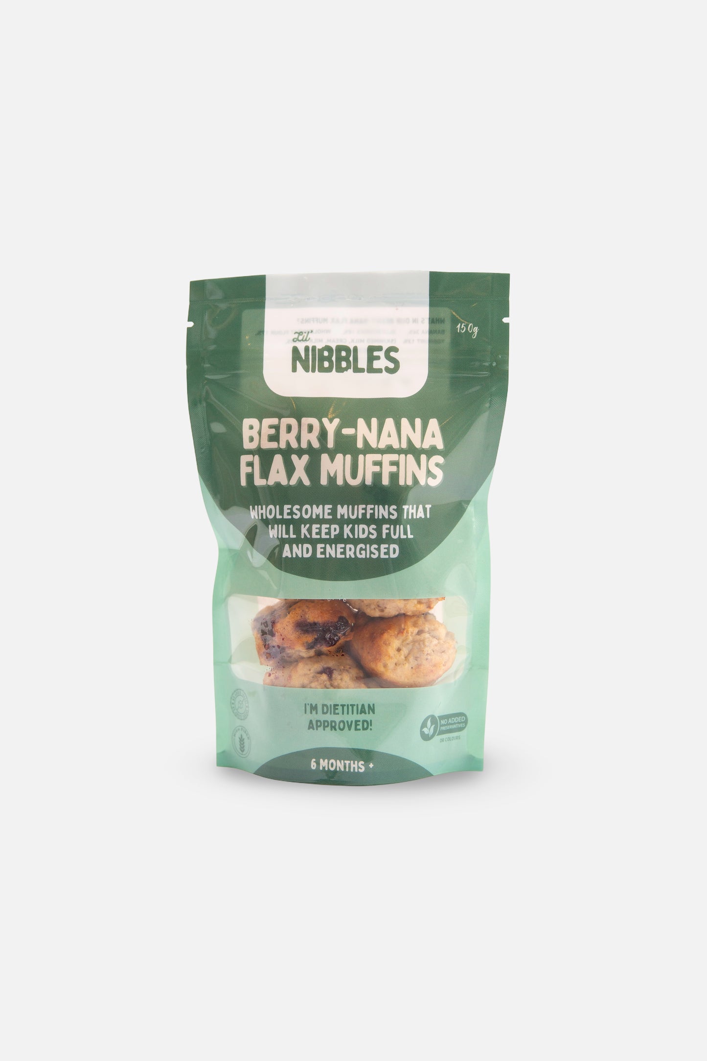 Berry-Nana Flax Muffins