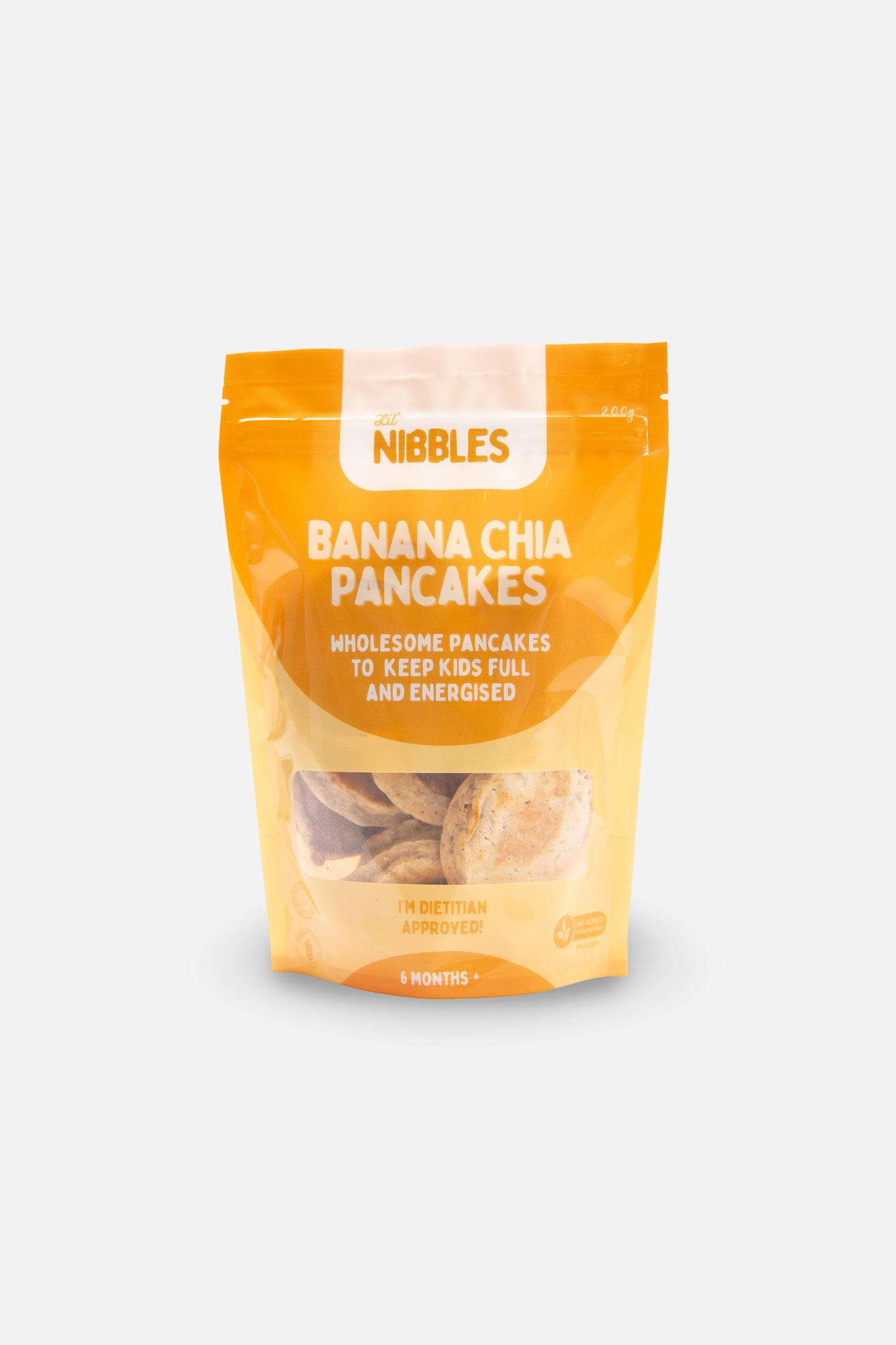 Banana Chia Pancakes