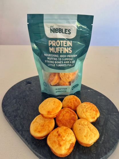 Lil' Nibbles protein muffins-Nutritious protein muffins which act as a healthy snack for toddlers, kids and parents.